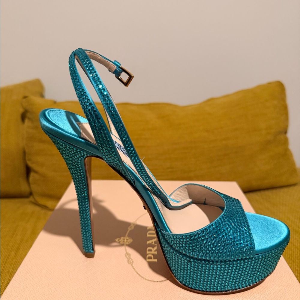 Prada crystal platforms - image 3